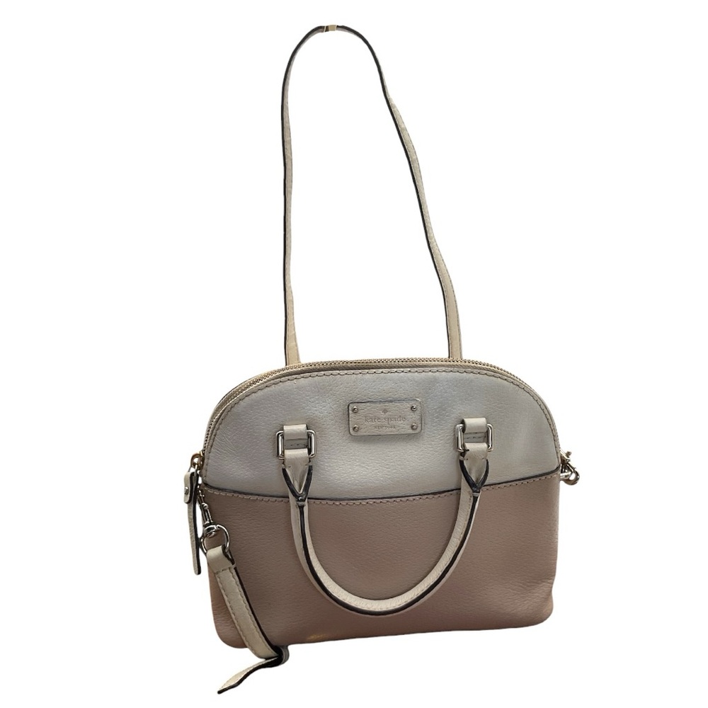 Kate Spade‎ Grove Street Carli satchel/crossbody beige/cement colorway